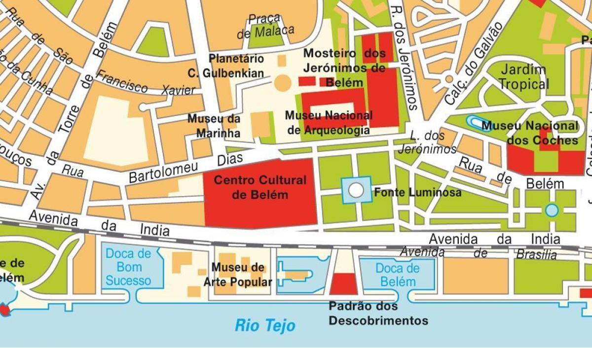 карта Белен Лиссабон
