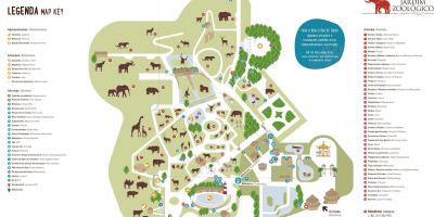 Карта Лиссабонского зоопарка