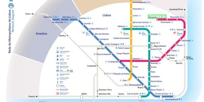 Аэропорт Лиссабон в город схема метро