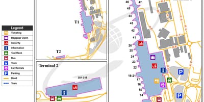 Лиссабон терминал аэропорта карте