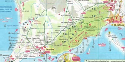 Карта Лиссабон побережье